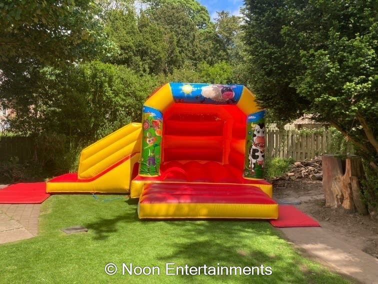 Farm Side slide combi - Table and chair hire, wedding prop hire, Bouncy ...